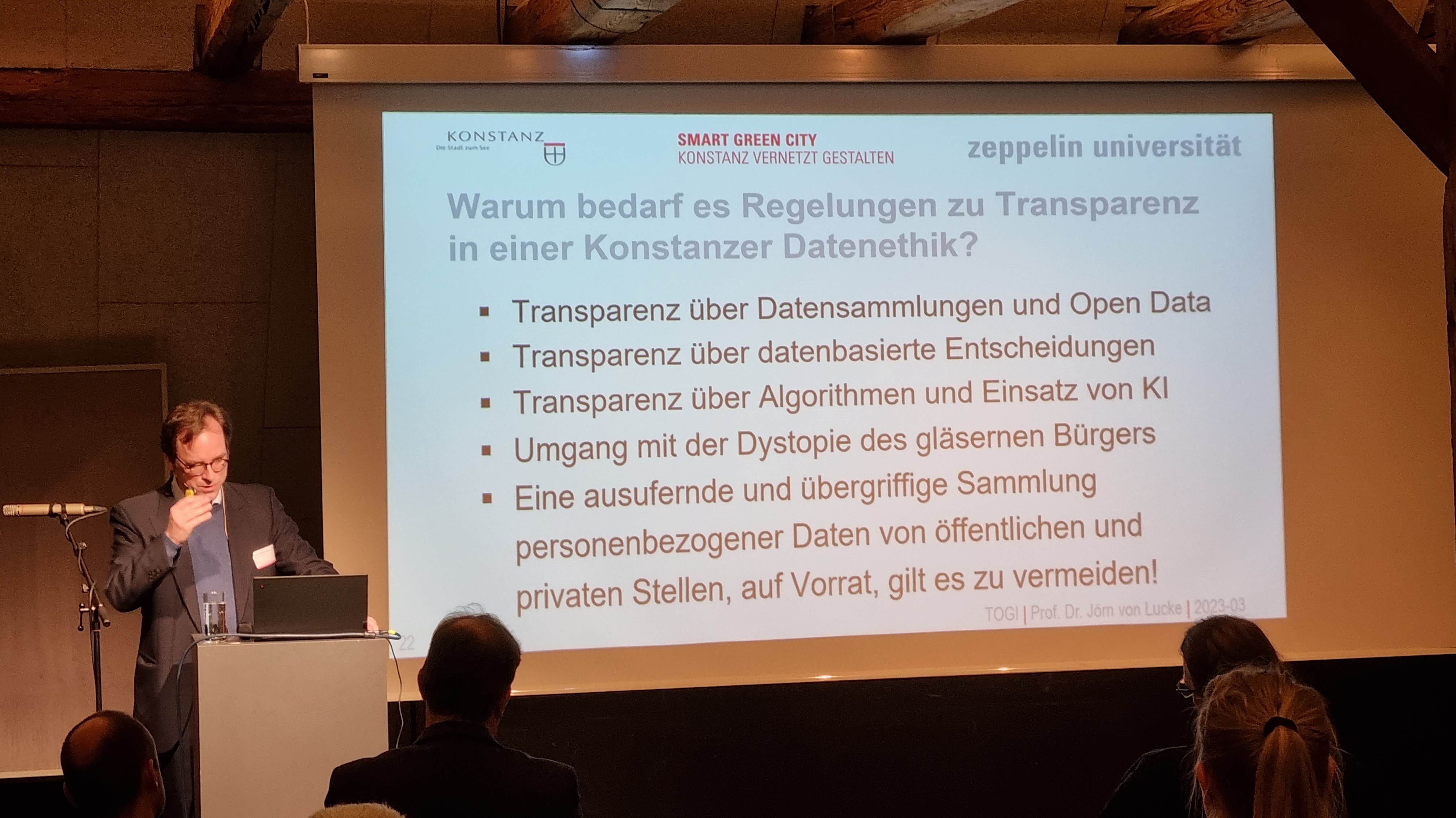 Datenethik Veranstaltung zu Algorithmen, Jörn von Lucke Zeppelin Universität