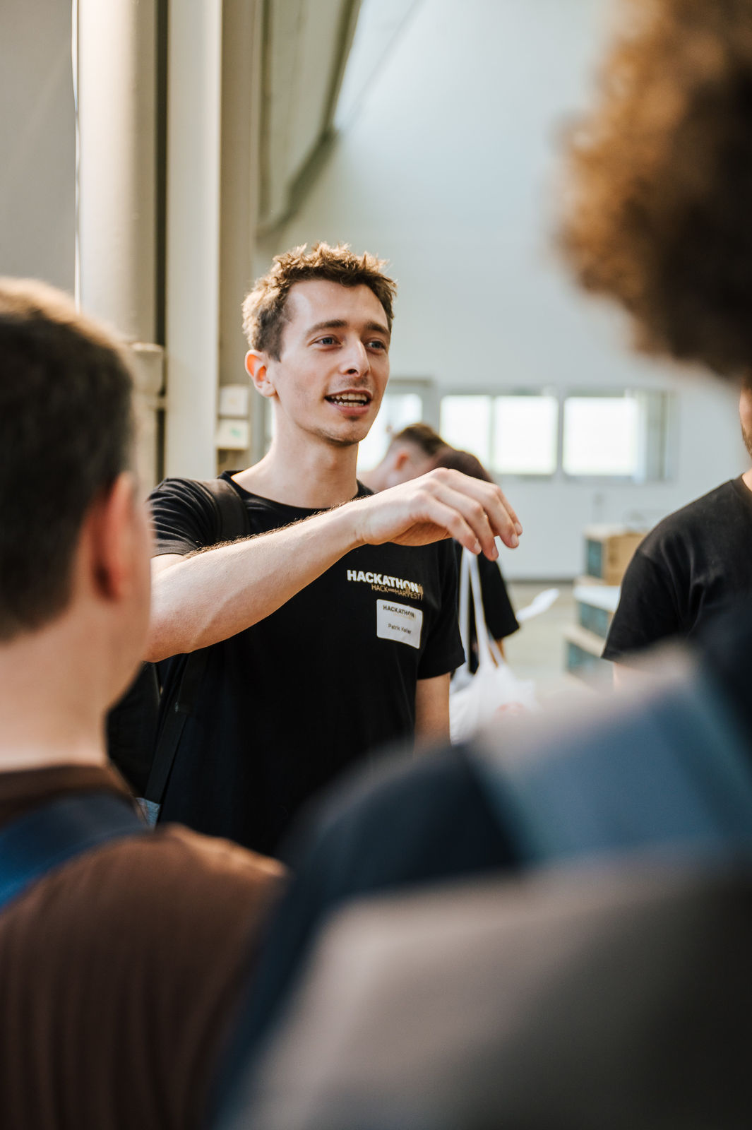 Patrik Keller beim HACK and HARVEST Hackathon