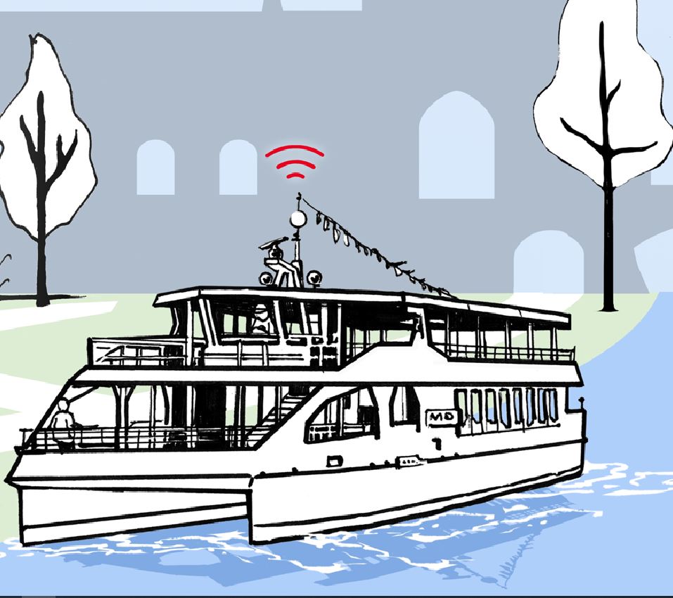 Illustration Ökonomisches Assistenzsystem für die Bodenseeschifffahrt