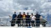 Projektgruppe auf Deck der MS Insel Mainau